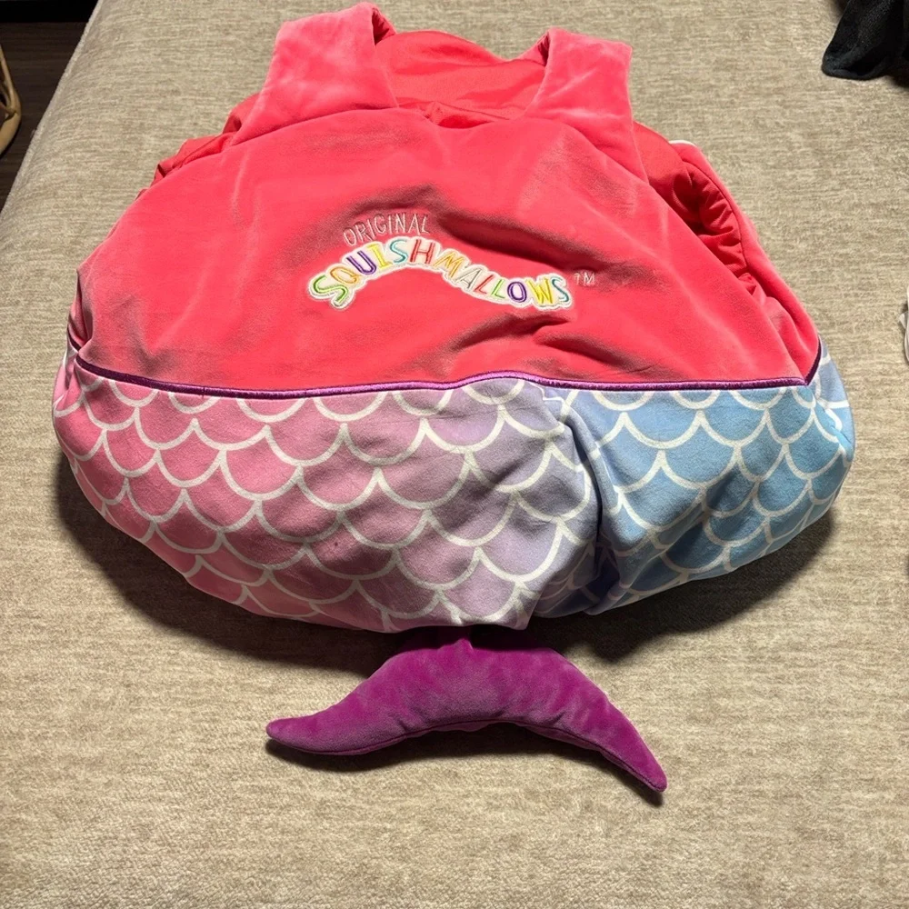 NWT Original Squishmallows FIFI mermaid costume Pink and White Fox